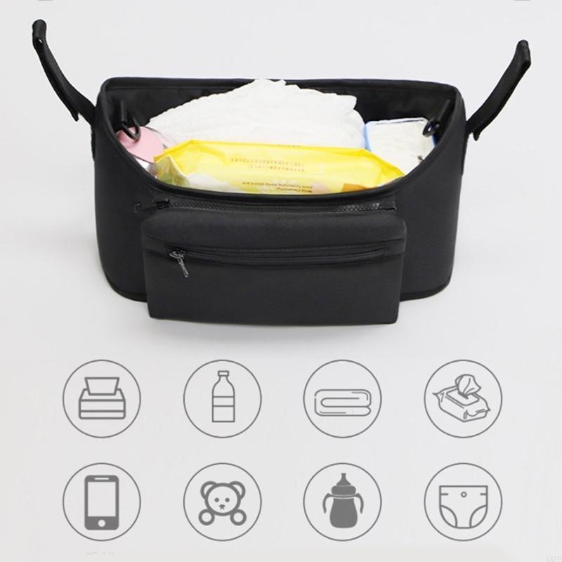 Baby Products Organiser - ความจุขนาดใหญ่กระเป๋ารถเข็นเด็กรถเข็นเด็กOrganizerกระเป๋าสำหรับจัดเก็บผลิตภัณฑ์เด็ก
