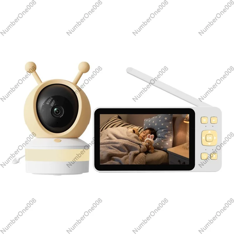 Wireless Baby Monitor - จอภาพเด็กแบบ HD ขนาด 5 นิ้ว, กล้องมองกลางคืนไร้สายสำหรับเด็ก,