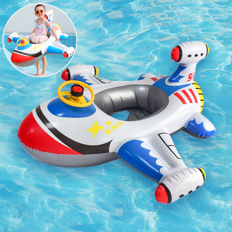 เด็กว่ายน้ําวงกลมเครื่องบินลอย - Baby Swimming Floater บทวิจารณ์และราคา