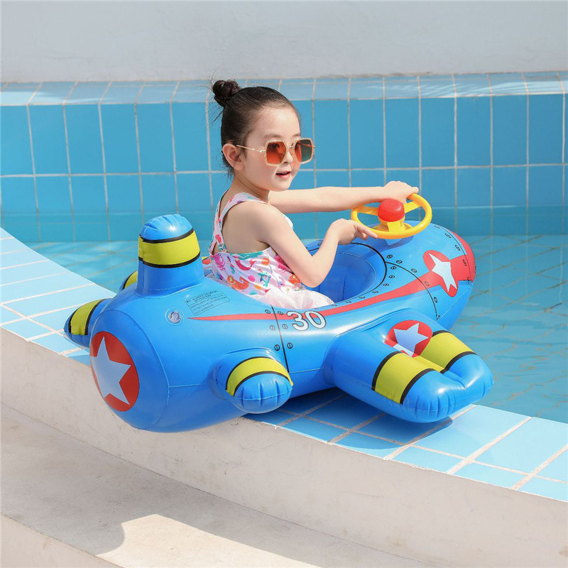 เด็กว่ายน้ําวงกลมเครื่องบินลอย - Baby Swimming Floater บทวิจารณ์และราคา