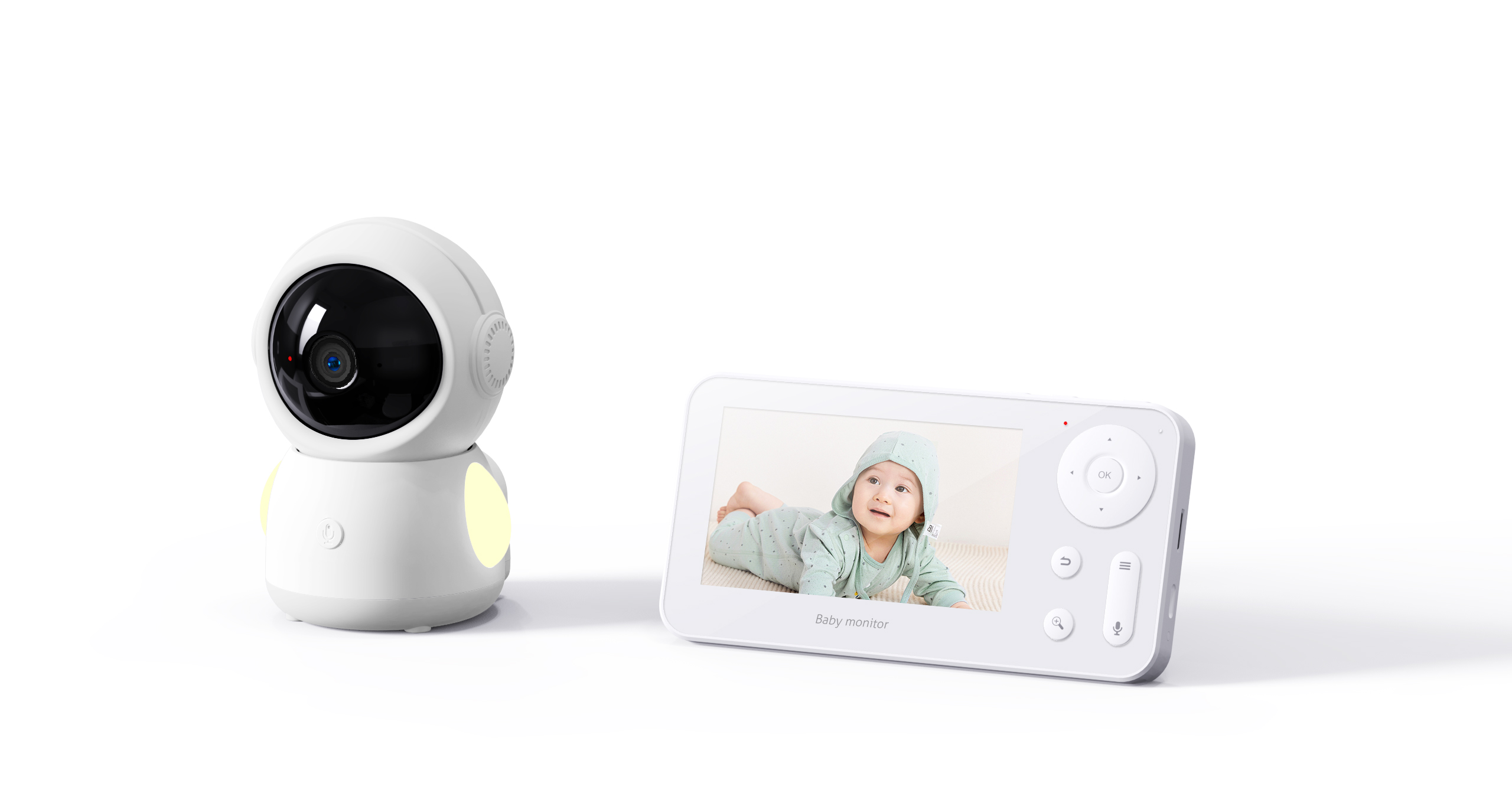 หน้าจอ 4.3 นิ้ว 2MP 1080P สีเต - Wireless Baby Monitor บทวิจารณ์และราคา