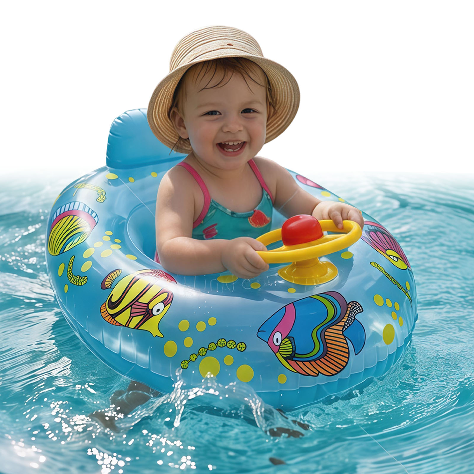 ห่วงยางว่ายน้ำเด็กแบบเป่าลม, ท - Baby Swimming Floater บทวิจารณ์และราคา