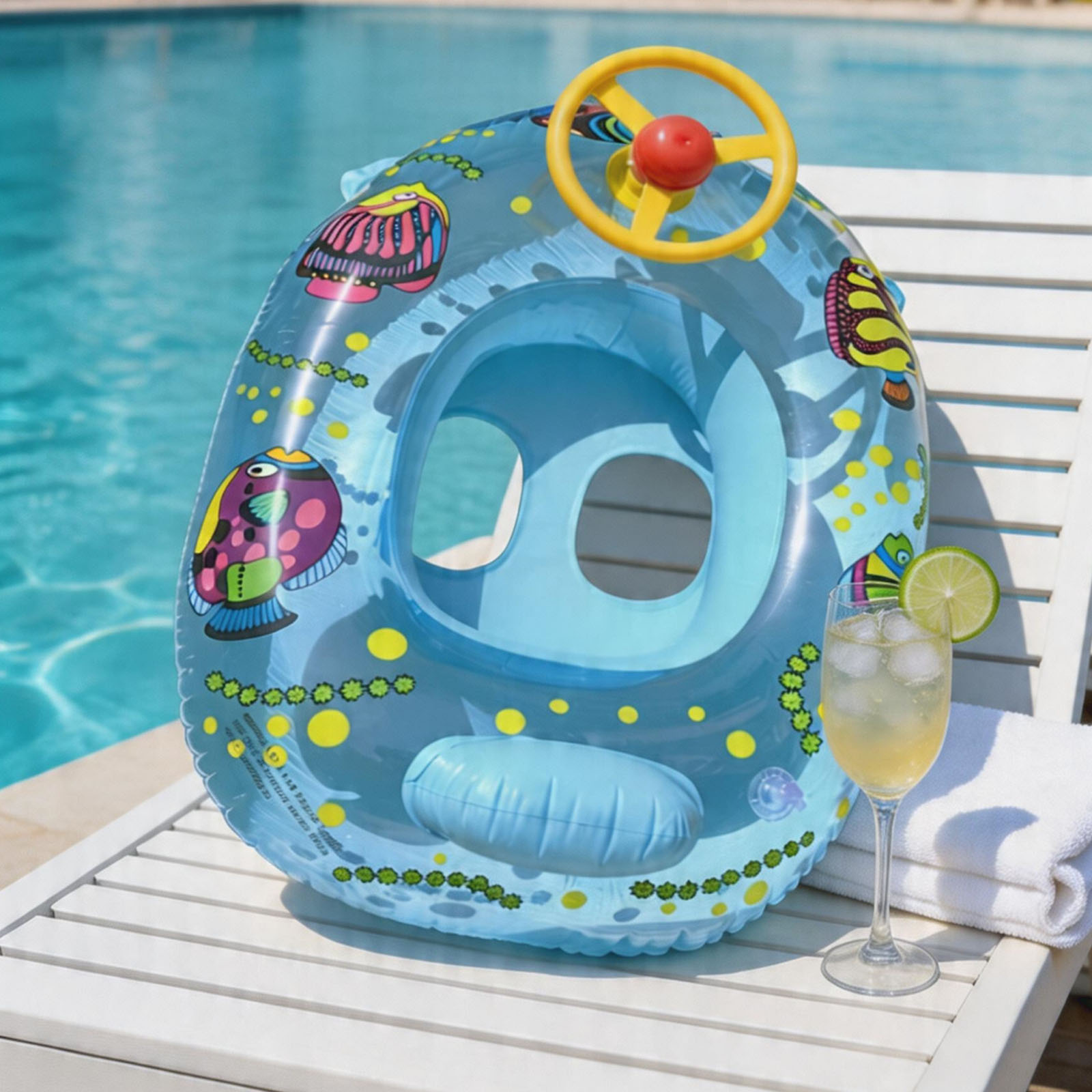 ห่วงยางว่ายน้ำเด็กแบบเป่าลม, ท - Baby Swimming Floater บทวิจารณ์และราคา