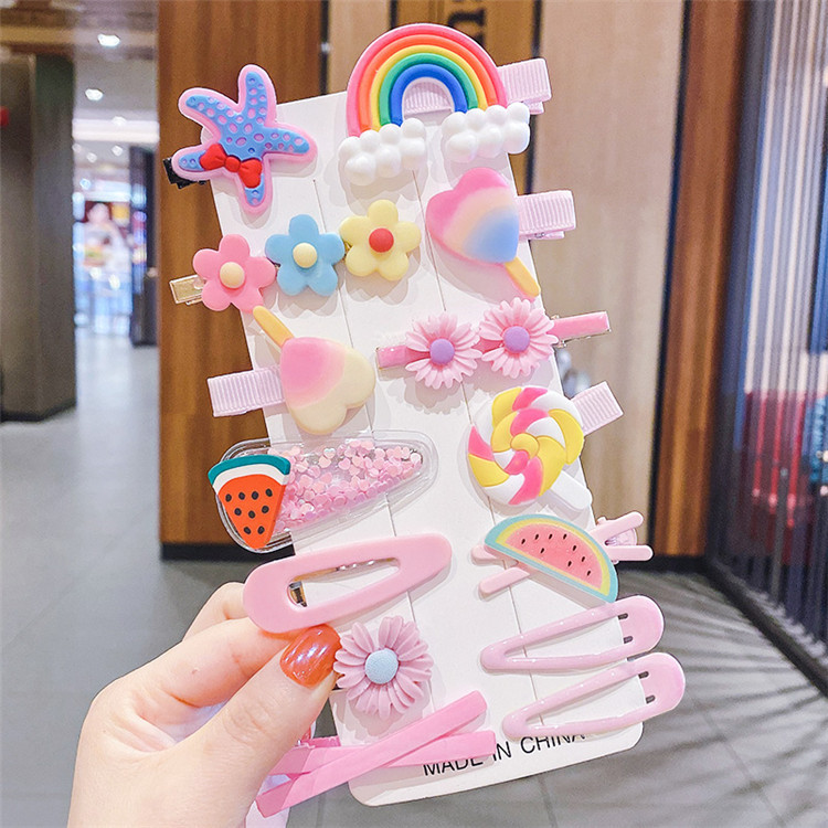 14 ชิ้นชุดคลิปผมสําหรับสาวการ์ - Baby Products Lotion บทวิจารณ์และราคา
