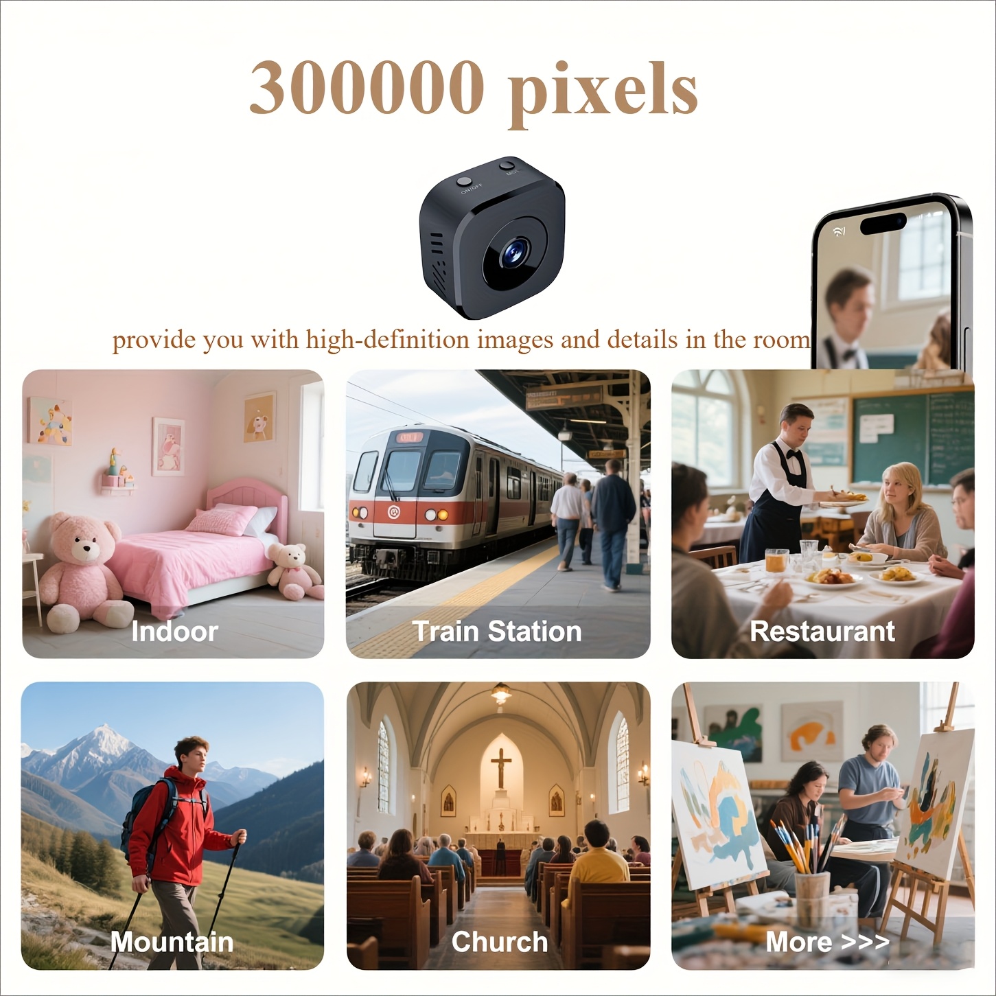 1080P HD Mini WiFi กล้องความปล - Wireless Baby Monitor บทวิจารณ์และราคา