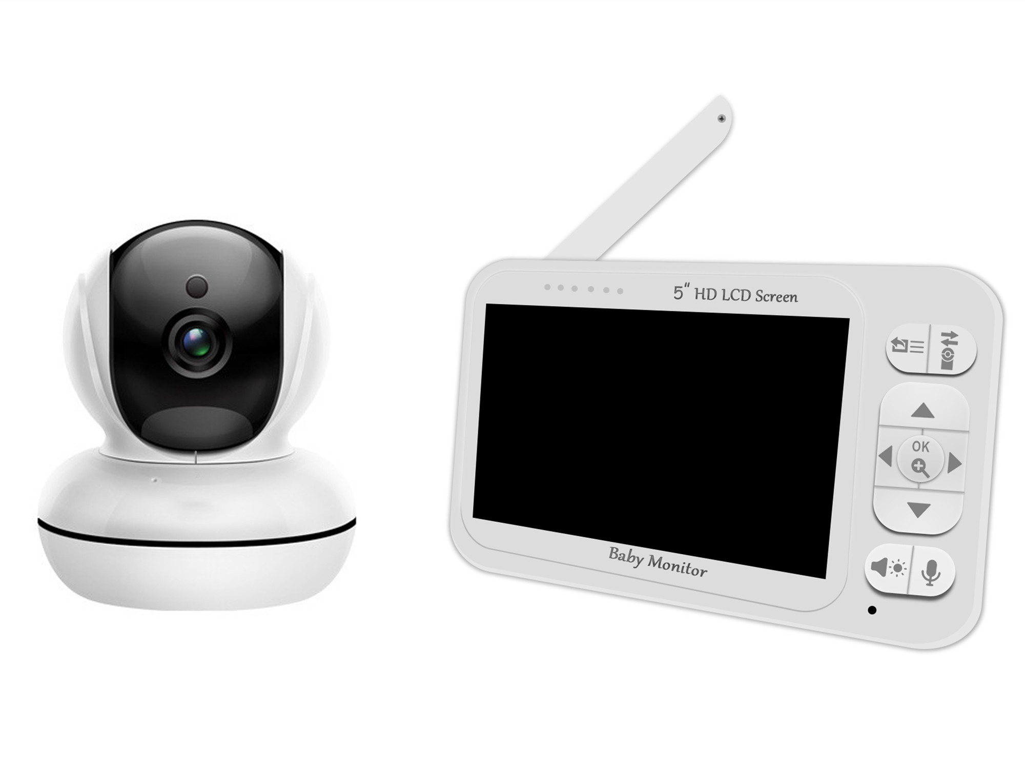 จอภาพ 5 นิ้ว พร้อมระบบตรวจสอบอ - Wireless Baby Monitor บทวิจารณ์และราคา